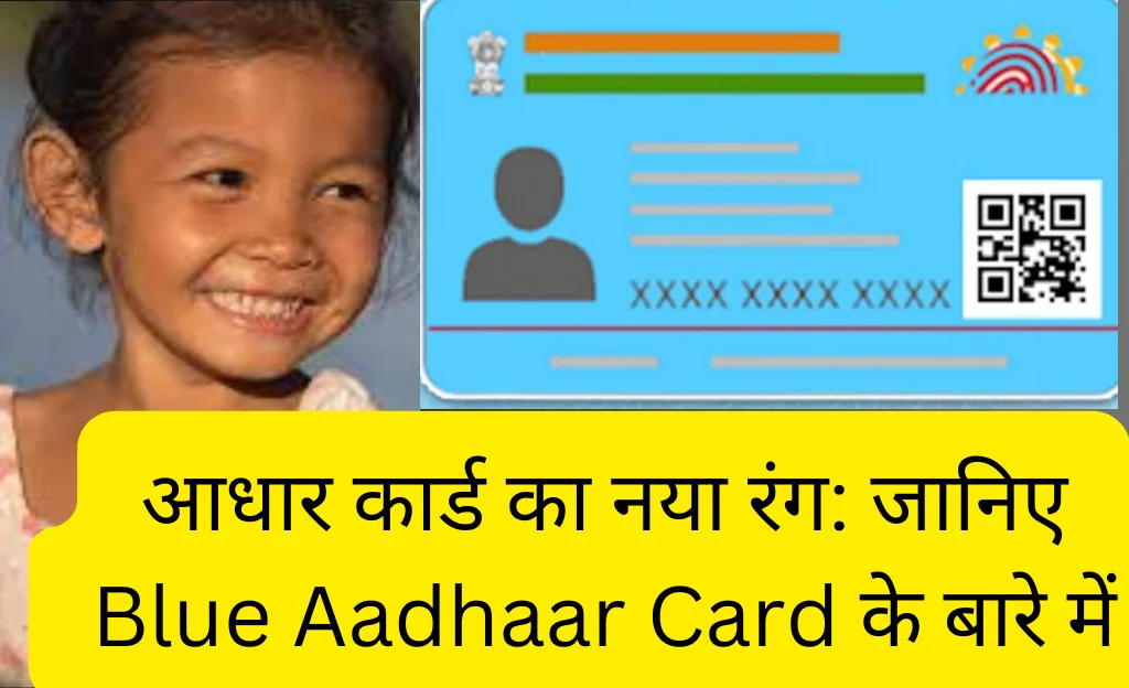 Blue Aadhaar Card